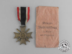 A War Merit Cross Second Class With Swords In Its Packet Of Issue By E. Schmidhäussler