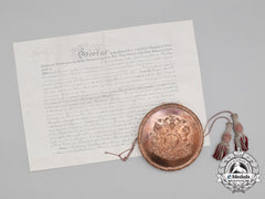 A Historic Appointment Document & Seal To The Ambassador At The Prussian Court 1910