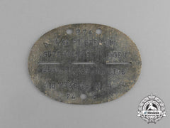 Germany, Waffen-Ss. A Panzer Grenadier Division “Götz Von Berlichingen” Identification Tag