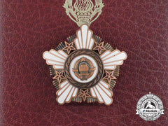 A Yugoslavian Order Of The Republic With Bronze Wreath With Case