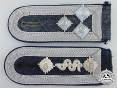 Two Luftwaffe Flak Medical Personnel Nco’s Shoulder Straps