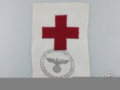 A Second War German Red Cross Brassard (Armband) For Volunteer Stretcher Bearers