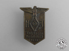 A 1933 Hj Thüringen Rudolstadt Badge