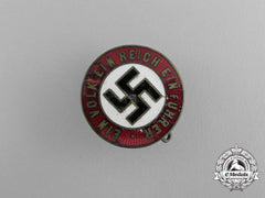 An Nsdap Supporter’s “One People, One Empire, One Leader” Badge