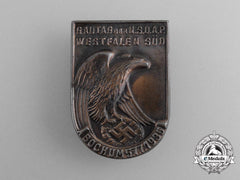 A 1935 Nsdap Westfalen-South Regional District Council Day Badge