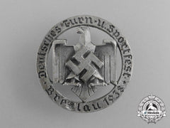 A 1938 Breslau Nsrl German Festival Of Sports And Gymnastics Badge
