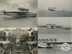 Five Original Photographs Of Rare German Plane Dornier Do X