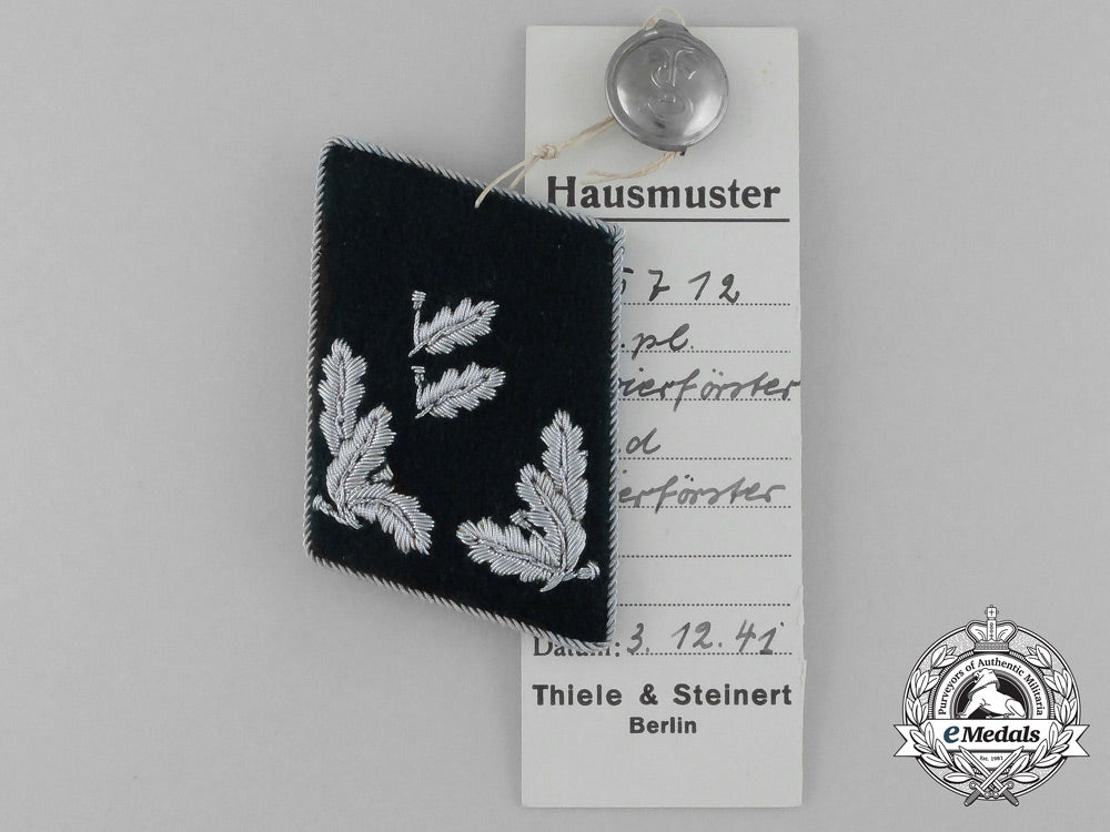 a_mint_and_unissued_revierförster_collar_tab_by_thile&_steinert;_dated1941_g_873_1
