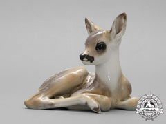 An Ss Allach-Made Fawn Figurine By Theodor Kärner