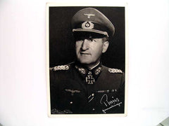 Original Signed Photo, Erhard Raus