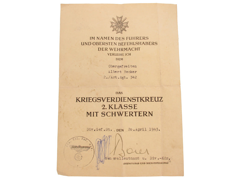 two_award_documents,_obergefreiten_gd3990002