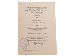 Award Document, Oberarzt D.r