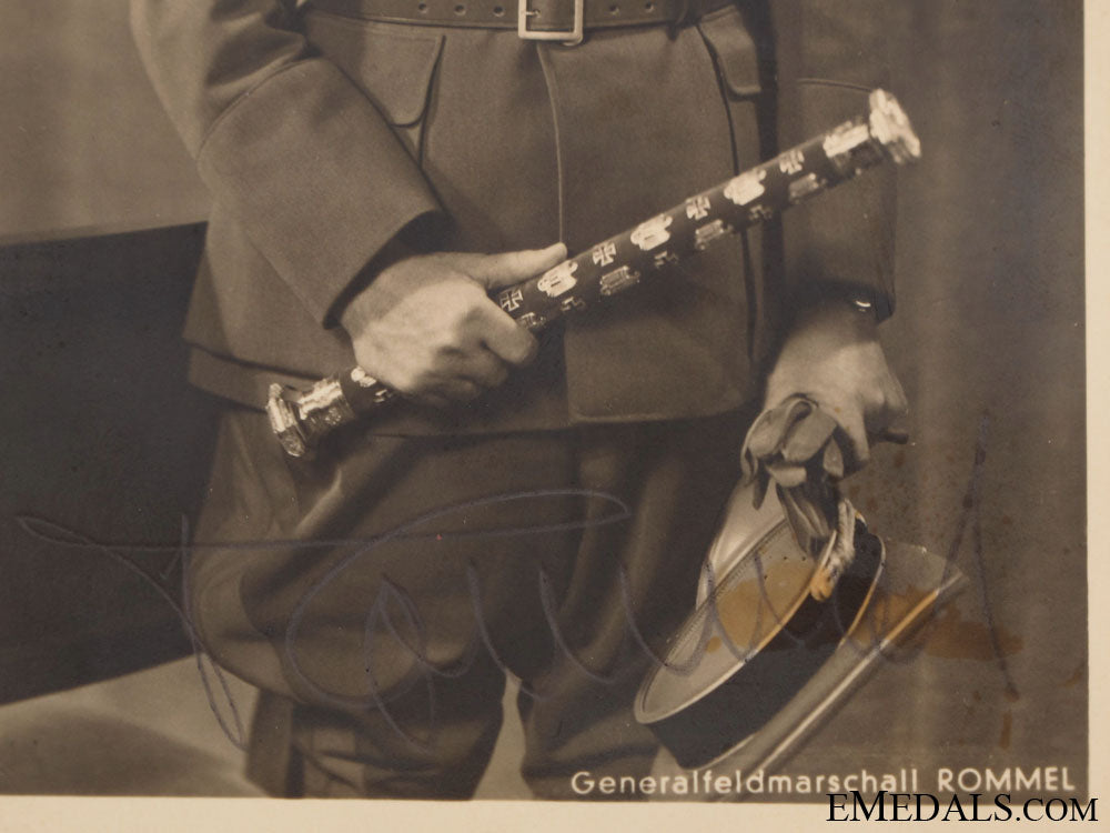 Signed Postcard - Generalfieldmarschall Erwin Rommel – eMedals