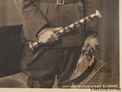 Signed Postcard - Generalfieldmarschall Erwin Rommel
