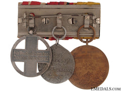 Imperial & Wwii Medal Bar With Three Awards