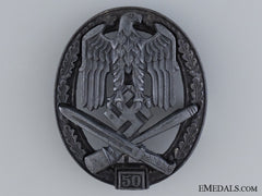 General Assault Badge; Marked 50; Grade Iii