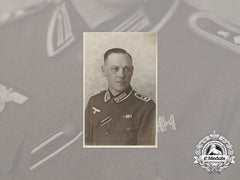 Germany, Heer. A Wartime Photo Of A Feldwebel With Iron Cross 2Nd Class And Hungarian War Service Medal