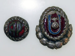 Croatia, Ustasha Officer Cap Badges