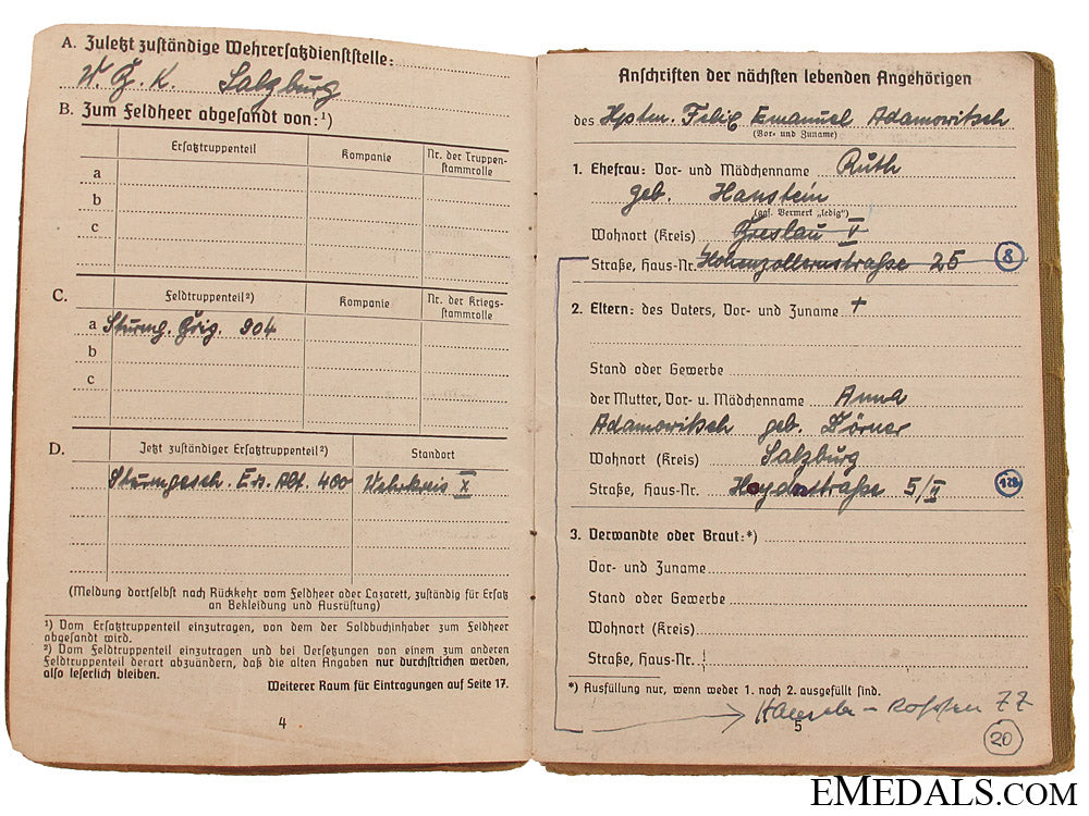 soldbuch_to_kc_winner_felix_emanuel_adamowitsch_grakc4168c