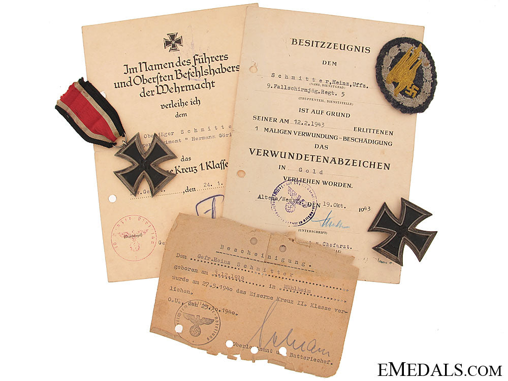 group_of_awards&_documents,_paratrooper_grlm1141