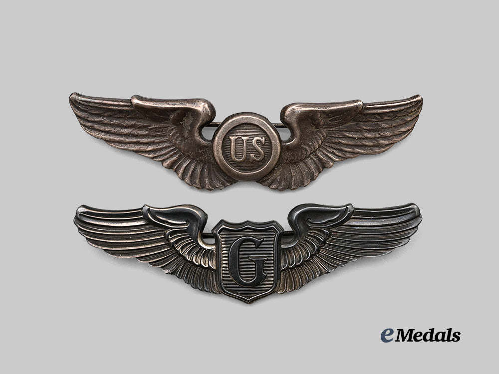 united_states._a_second_war_glider_pilot_badge_and_interwar_aircraft_observer_badge_e_medals__m0706-23_2