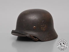 A Single Decal M35 Kriegsmarine Re-Issued Stahlhelm By Eisenhüttenwerke