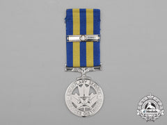 A Canadian Police Service Exemplary Service Medal With Bar