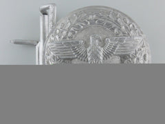 A Scarce Silver Political Leader's Belt Buckle By Christian Theodor Dicke; Published Example