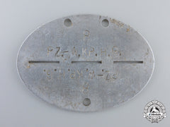 A Hermann Göring Panzer Regiment Identification Tag (Erkennungsmarke)