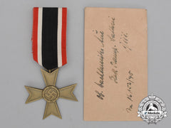 A War Merit Cross 2Nd Class Without Swords Its Packet Of Issue By Wilhelm Deumer