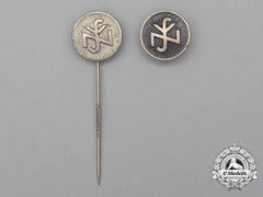 Two Nsv (N.s People’s Welfare) Badges And Stickpins