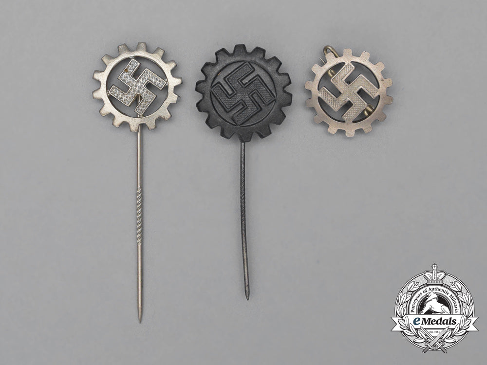 three_daf(_german_labour_front)_membership_badges_and_stickpins_h_656_1