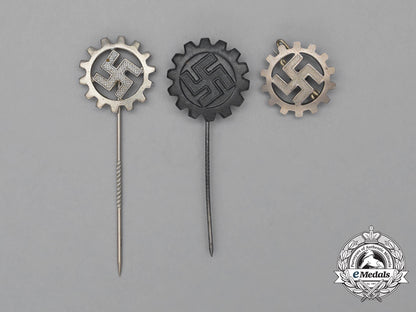 three_daf(_german_labour_front)_membership_badges_and_stickpins_h_656_1