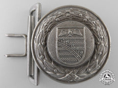 A Province Of Saxony Fire Defence Officer's Belt Buckle