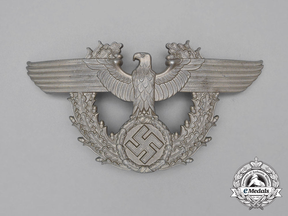 a_third_reich_period_german_police/_gendarmerie_shako_plate_h_863_1