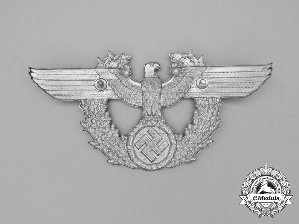 a_third_reich_period_german_police/_gendarmerie_shako_plate_h_864_1