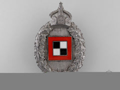 A First War Prussian Oberser's Badge Named To Käle Brückner