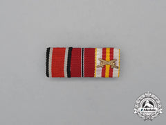 A Second War German Spanish Military Medal Of Honour Medal Ribbon Bar