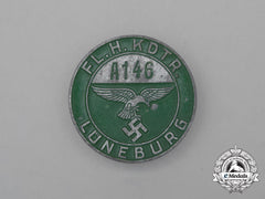 A Luftwaffe “Flight Main Commanding Station” Lüneburg Employee Badge