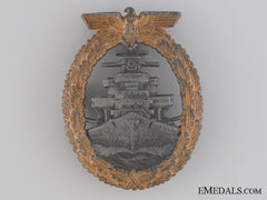 A Kriegsmarine High Seas Fleet Badge By Steinhauer Und Lück