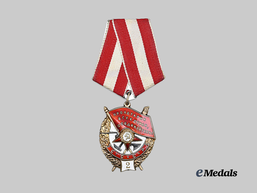 russia,_soviet_union._an_order_of_the_red_banner,_type_i_i_i,_second_award_e_medals__m0625-149_2