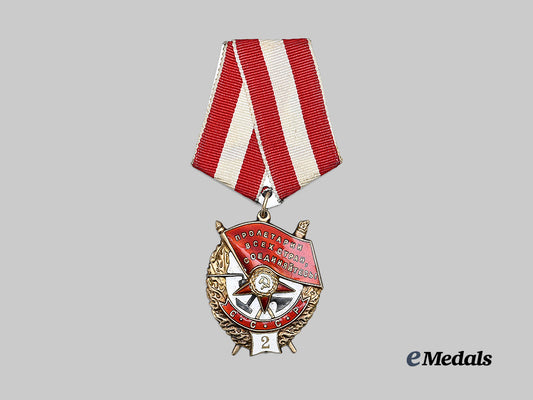 russia,_soviet_union._an_order_of_the_red_banner,_type_i_i_i,_second_award_e_medals__m0625-149_2