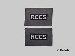 Canada, Commonwealth. Two Patches of the Royal Canadian Corp of Signals