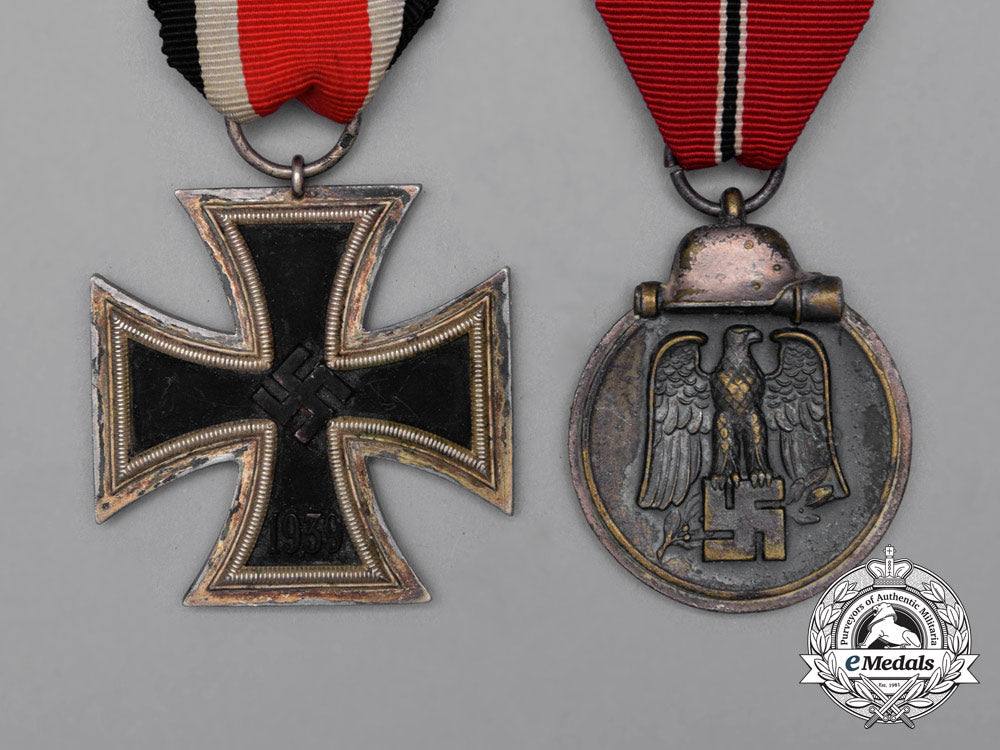 a_second_war_iron_cross1939_second_class_grouping_with_matching_medal_ribbon_bar_i_043
