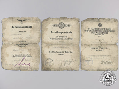 a_luftwaffe_night_fighter_award_document_group_to_unteroffizier_wildschütze_i_189