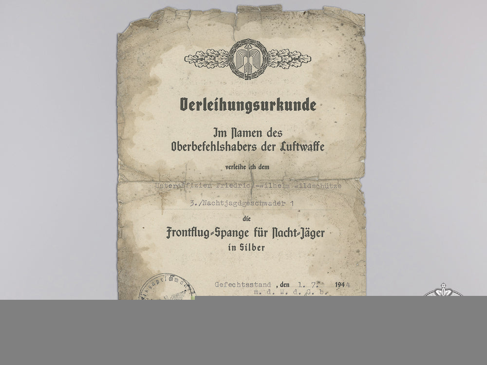 a_luftwaffe_night_fighter_award_document_group_to_unteroffizier_wildschütze_i_192