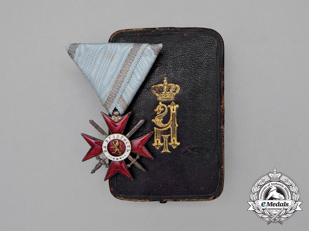 a_bulgarian_military_order_for_bravery;4_th_class_knight's_breast_badge_i_222