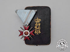 A Bulgarian Military Order For Bravery; 4Th Class Knight's Breast Badge