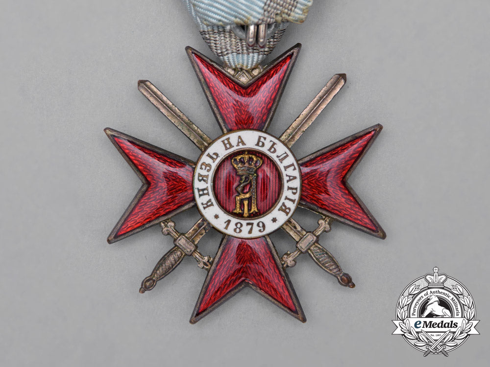 a_bulgarian_military_order_for_bravery;4_th_class_knight's_breast_badge_i_227_1