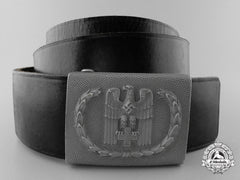 A Red Cross Enlisted Man's Belt With Buckle; 1938 Pattern